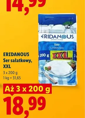 Ser sałatkowy Eridanous 3-pak XXL promocja w Lidl