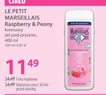 Kremowy żel pod prysznic Raspberry & Peony promocja w Hebe