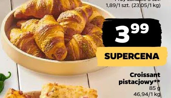Croissant pistacjowy promocja w Netto