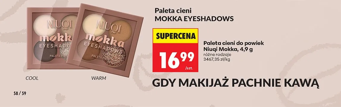 Paleta cieni do powiek, różne rodzaje promocja w Biedronka