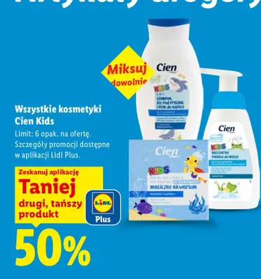 Micelarna pianka do mycia Cien Kids promocja w Lidl