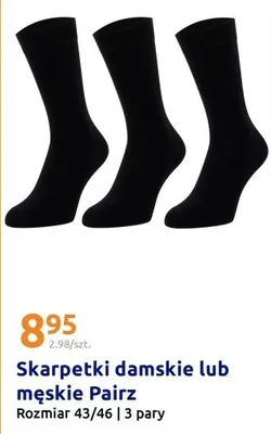 Skarpetki damskie lub męskie promocja w Action