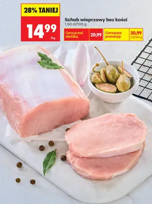 Schab wieprzowy bez kości promocja w Biedronka