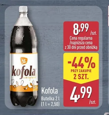 Napój gazowany Kofola promocja w Aldi