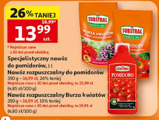 Nawóz rozpuszczalny do pomidorów SUBSTRAL promocja w Auchan