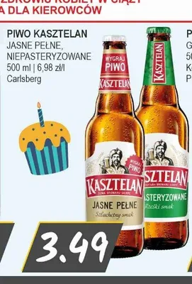 Piwo Kasztelan Jasne Pełne promocja w Słoneczko