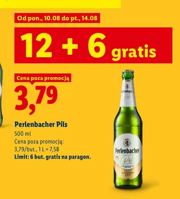 Piwo Perlenbacher Pils promocja w Lidl
