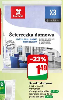 Ściereczka domowa promocja w Dino