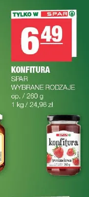 Konfitura SPAR promocja w SPAR
