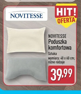 Poduszka komfortowa Novitesse promocja w Aldi