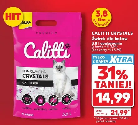 Żwirek dla kotów Crystals promocja w Kaufland