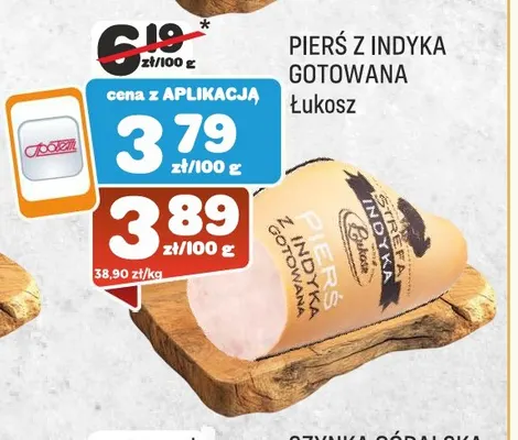 Pierś z indyka gotowana Łukosz promocja w Społem Praga