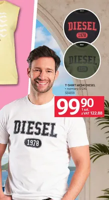 T-shirt męski DIESEL promocja w Selgros