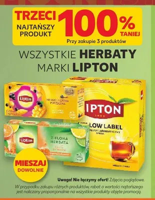 Herbata zielona Lipton promocja w Kaufland