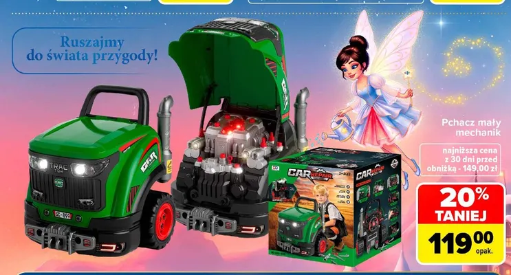 Pchacz mały mechanik promocja w Carrefour
