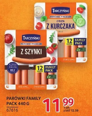 Parówki Tarczyński Family Pack 440g promocja w Selgros