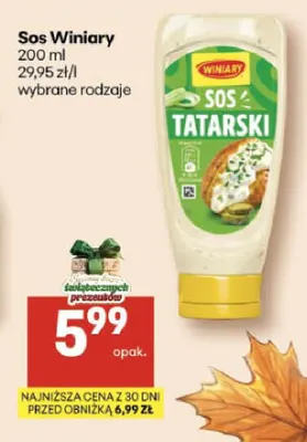 Sos tatarski Winiary promocja w Delikatesy Centrum