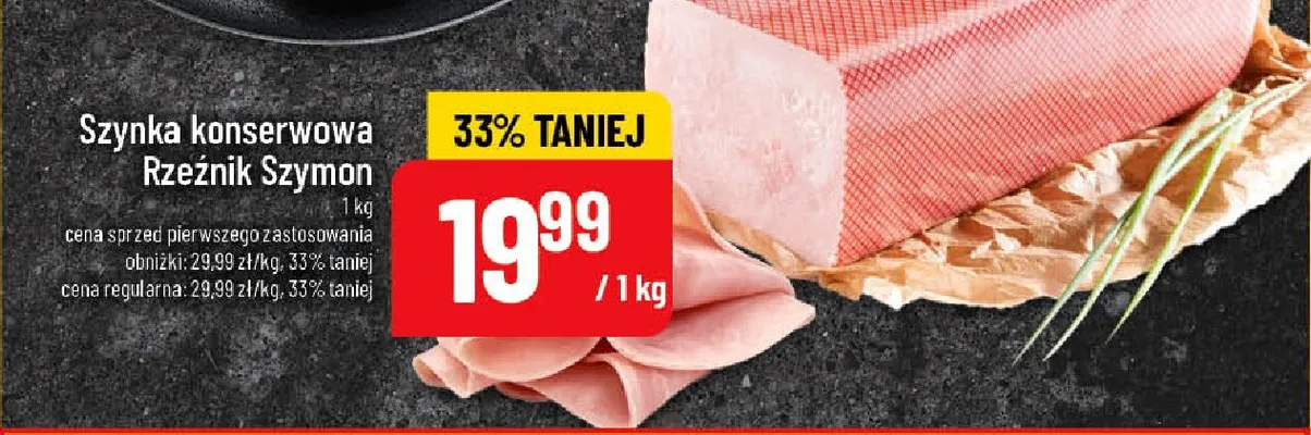Szynka konserwowa Rzeźnik Szymon promocja w POLOmarket