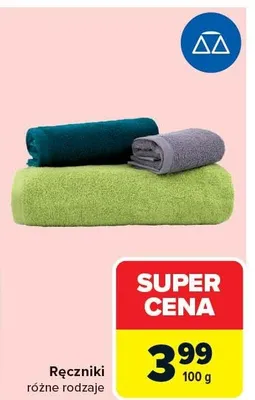 Ręczniki różne rodzaje promocja w Carrefour