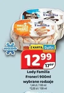 Lody Familia Froneri promocja w Delfin