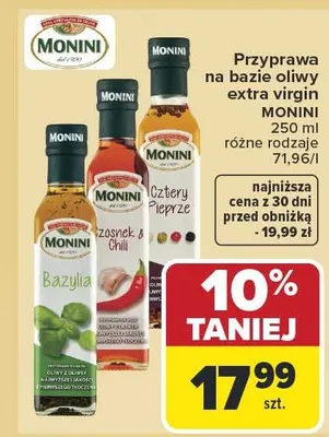Przyprawa na bazie oliwy extra virgin różne rodzaje promocja w Carrefour