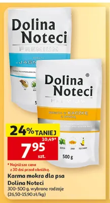Karma mokra dla psa Dolina Noteci bogata w jagnięcinę promocja w Auchan