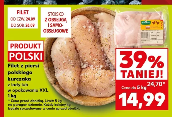 Filet z piersi polskiego kurczaka z lady promocja w Kaufland