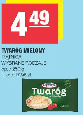 Twaróg mielony Piątnica promocja w SPAR