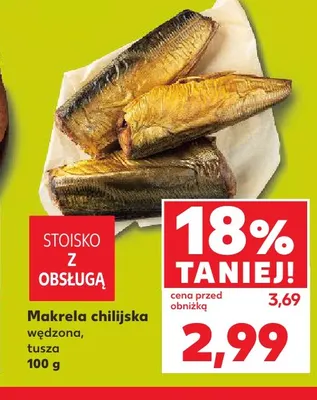 Makrela chilijska wędzona tusza promocja w Kaufland