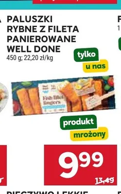 Paluszki rybne z fileta panierowane Well Done promocja w Stokrotka