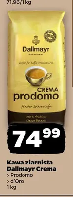 Kawa ziarnista Dallmayr Crema Prodomo promocja w Netto