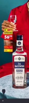 Wódka J.A. Baczewski promocja w Biedronka