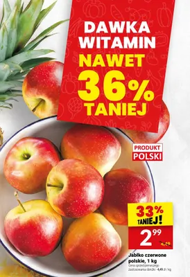 Jabłka czerwone polskie promocja w Twój Market