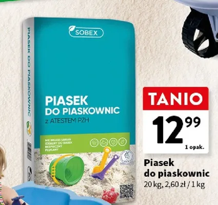 Piasek do piaskownic promocja w Intermarche
