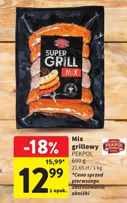 Mix grillowy Super Grill Pekpol promocja w Intermarche