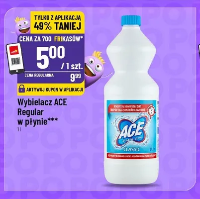Wybielacz ACE Regular w płynie promocja w POLOmarket