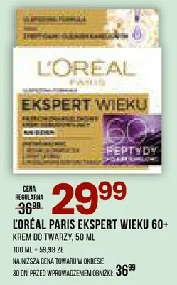 Krem do twarzy Ekspert Wieku 60+ promocja w Drogerie Natura