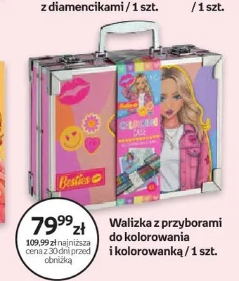Walizka z przyborami do kolorowania i kolorowanką Besties promocja w Dzień Dziecka