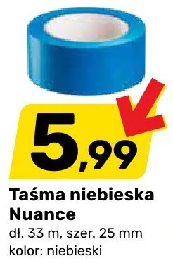 Taśma niebieska promocja w Bricomarche