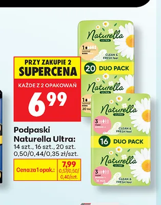 Podpaski Naturella Ultra 14 szt. promocja w Biedronka