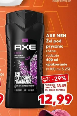 Żel pod prysznic Axe Men Excite promocja w Kaufland