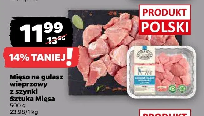 Gulasz wieprzowy promocja w Netto
