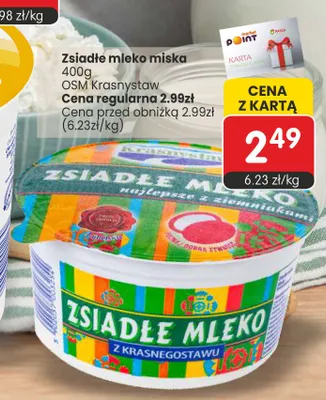 Zsiadłe mleko Krasnystaw promocja w Market Point