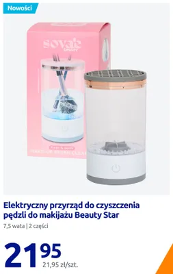 Elektryczny przyrząd do czyszczenia pędzli do makijażu Sova's Beauty Beauty Star promocja w Action