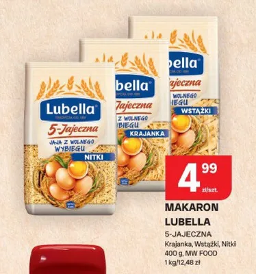 Makaron Lubella 5-Jajeczna Nitki promocja w Chorten
