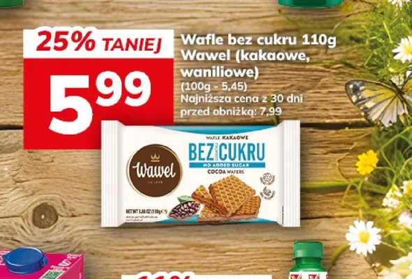 Wafle bez cukru kakaowe Wawel promocja w Hitpol