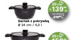 Garnek z pokrywą 28 cm obsidian Zwieger promocja w Stokrotka