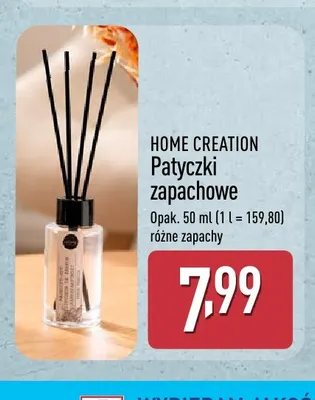 Patyczki zapachowe Home Creation promocja w Aldi