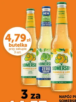 Napój piwny Somersby Mango & Lime promocja w Groszek
