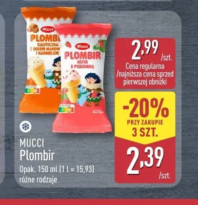 Lody Plombir Mucci promocja w Aldi